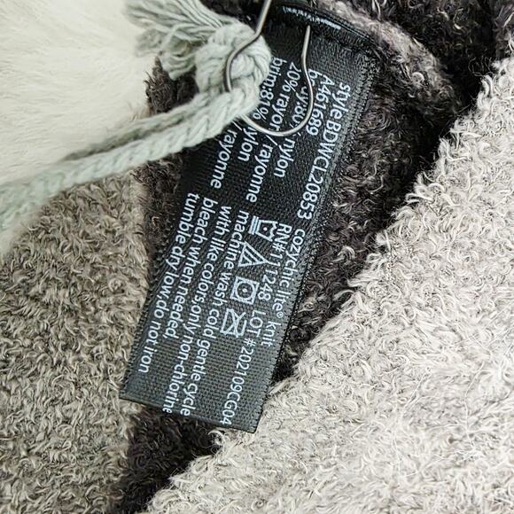 Barefoot Dreams CozyChic Lite Confetti Beanie Gray Brown Knit Slouchy NWT OS main image 4